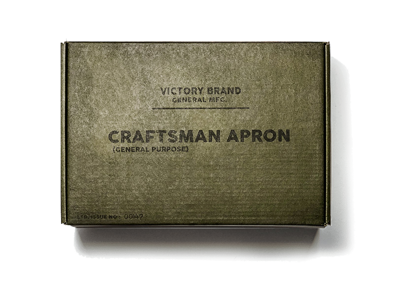 Vintage Military Green Craftsman apron Box